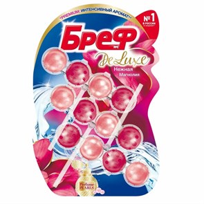 {{photo.Alt || photo.Description || 'Освежитель WC (для туалета) твердый 3х50 г БРЕФ De Luxe, "Нежная магнолия", 17258'}}
