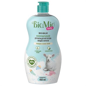 {{photo.Alt || photo.Description || 'Бальзам для мытья детской посуды 450 мл BIOMIO BABY "Ромашка и иланг-иланг", 508.04165.0101'}}