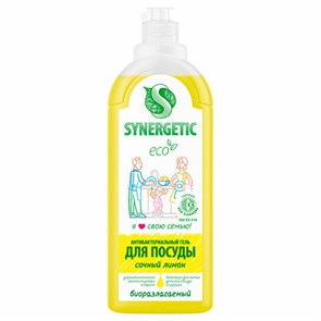 {{photo.Alt || photo.Description || 'Гель для мытья посуды антибактериальный 1 л, SYNERGETIC "Лимон", флип-топ, 103101'}}