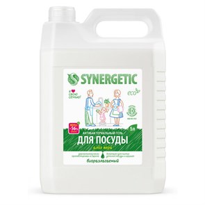 {{photo.Alt || photo.Description || 'Гель для мытья посуды антибактериальный 5 л, SYNERGETIC "Алоэ", канистра, 103503'}}