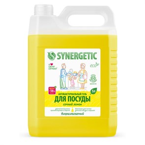 {{photo.Alt || photo.Description || 'Гель для мытья посуды антибактериальный 5 л, SYNERGETIC "Лимон", 103500'}}