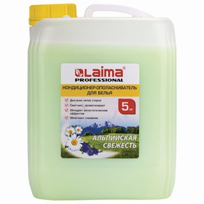 {{photo.Alt || photo.Description || 'Кондиционер-ополаскиватель для белья 5 л LAIMA PROFESSIONAL, "Альпийская свежесть", 606374'}}