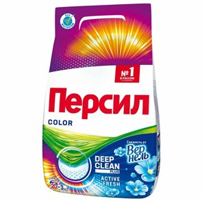 {{photo.Alt || photo.Description || 'Стиральный порошок автомат 3 кг ПЕРСИЛ (Персил) Color, "Свежесть от Вернель", 2466247'}}