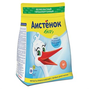 Стиральный порошок для всех типов стирки 2,4 кг, АИСТЁНОК "Волшебный вихрь", бесфосфатный, 4301010014 604875