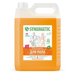 {{photo.Alt || photo.Description || 'Средство для мытья пола и поверхностей 5 л SYNERGETIC, c дезинфицирующим эффектом, биоразлагаемое, 101500'}}