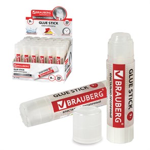 {{photo.Alt || photo.Description || 'Клей-карандаш BRAUBERG "Crystal", 9 г, прозрачный, 227967, PVP'}}