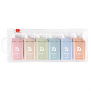 {{photo.Alt || photo.Description || 'Корректирующая лента BRAUBERG COMPACT PASTEL, 5 мм х 6 м, КОМПЛЕКТ 6 штук, пенал с zip-lock, 272496'}}