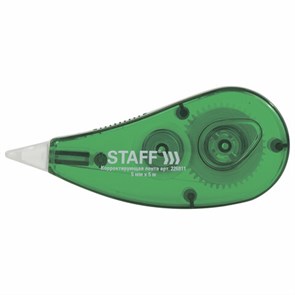 {{photo.Alt || photo.Description || 'Корректирующая лента STAFF EVERYDAY, 5 мм х 5 м, корпус зеленый, блистер, 226811'}}