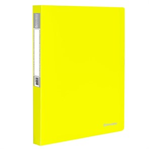 {{photo.Alt || photo.Description || 'Папка на 2 кольцах BRAUBERG "Neon", 25 мм, внутренний карман, неоновая, желтая, до 170 листов, 0,7 мм, 227457'}}