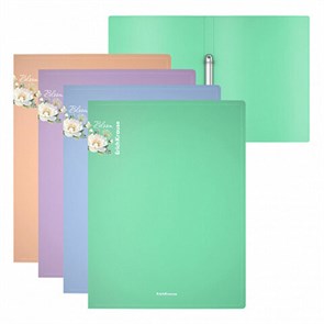 {{photo.Alt || photo.Description || 'Папка на 2 кольцах ERICH KRAUSE "Matt Pastel Bloom", 24 мм, до 150 л., ассорти, 0,6 мм, 61184'}}