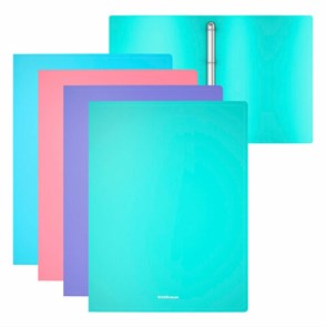 {{photo.Alt || photo.Description || 'Папка на 4 кольцах ERICH KRAUSE "Diagonal Pastel", 24 мм, до 150 листов, ассорти, 0,6 мм, 49978'}}