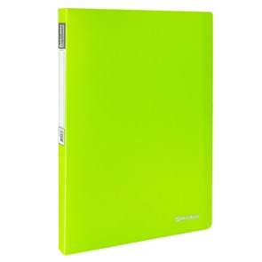 {{photo.Alt || photo.Description || 'Папка 20 вкладышей BRAUBERG "Neon", 16 мм, неоновая, зеленая, 700 мкм, 227448'}}