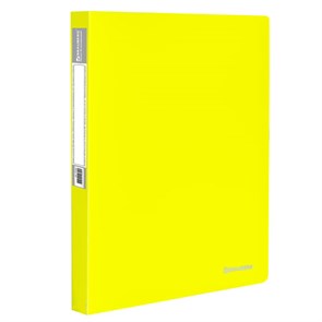 {{photo.Alt || photo.Description || 'Папка 40 вкладышей BRAUBERG "Neon", 25 мм, неоновая желтая, 700 мкм, 227453'}}