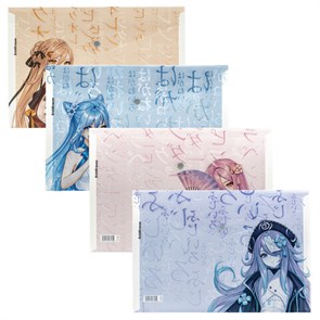 {{photo.Alt || photo.Description || 'Папка-конверт с кнопкой ERICH KRAUSE "Manga Girls", А4, до 120 л., ассорти, 0,18 мм, 61156'}}