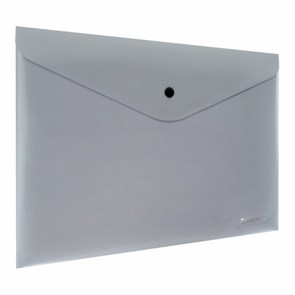 {{photo.Alt || photo.Description || 'Папка-конверт с кнопкой СЕРЕБРИСТАЯ BRAUBERG "SILVER", А4, непрозрачная, ПРОЧНАЯ 0,2 мм, 272884'}}