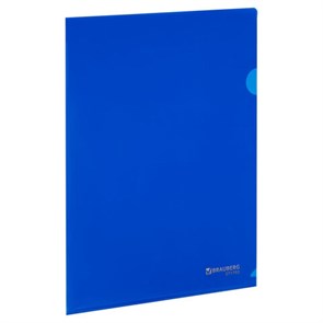 {{photo.Alt || photo.Description || 'Папка-уголок жесткая А4, синяя, 0,15 мм, BRAUBERG EXTRA, 271702'}}