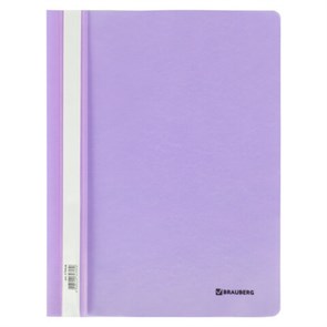 {{photo.Alt || photo.Description || 'Скоросшиватель пластиковый BRAUBERG "Pastel" А4, 130/180 мкм, лиловый, 270456'}}