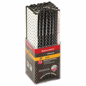 {{photo.Alt || photo.Description || 'Карандаш чернографитный BRAUBERG "PREMIUM TURKEY", 1 шт., "Dots", НВ, ассорти, дисплей, 181563'}}