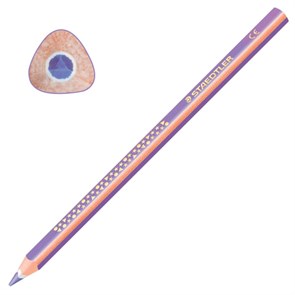 Карандаш цветной утолщенный STAEDTLER "Noris club", 1 шт., трехгранный, грифель 4 мм, фиолетовый, натуральное дерево, 1284-6 181215