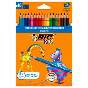 {{photo.Alt || photo.Description || 'Карандаши цветные BIC "Kids ECOlutions Evolution", 18 цветов, пластиковые, заточенные, европодвес, 937513'}}