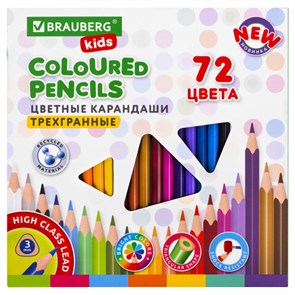 {{photo.Alt || photo.Description || 'Карандаши цветные BRAUBERG KIDS NEW, 72 цвета, трехгранные, грифель 3 мм, 182005'}}
