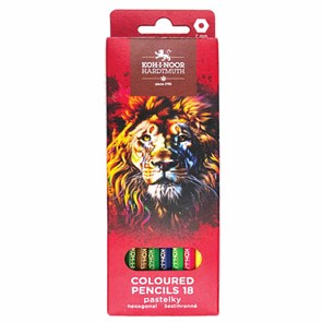 {{photo.Alt || photo.Description || 'Карандаши цветные KOH-I-NOOR "RED LION" 18 цветов, шестигранные, 2,8 мм, натуральное дерево, 3553/18, 3553018063KS'}}