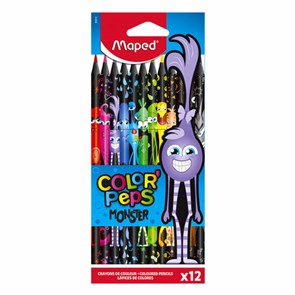 {{photo.Alt || photo.Description || 'Карандаши цветные MAPED "COLOR PEP'S Black Monster", 12 цветов, трехгранные, 862612'}}