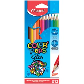 {{photo.Alt || photo.Description || 'Карандаши цветные MAPED (Франция) "Color'Peps Star", 12 цветов, трехгранные, грифель 3 мм, натуральное дерево, 183212'}}