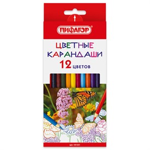 {{photo.Alt || photo.Description || 'Карандаши цветные ПИФАГОР "БАБОЧКИ", 12 цветов, шестигранные, натуральное дерево, 181351'}}