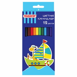 {{photo.Alt || photo.Description || 'Карандаши цветные ПИФАГОР "ЖИРАФ", 12 цветов, шестигранные, 181250'}}