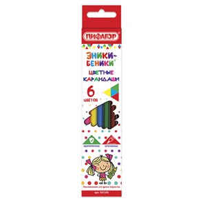 {{photo.Alt || photo.Description || 'Карандаши цветные ПИФАГОР "ЭНИКИ-БЕНИКИ", 6 цветов, шестигранные, натуральное дерево, 181345'}}