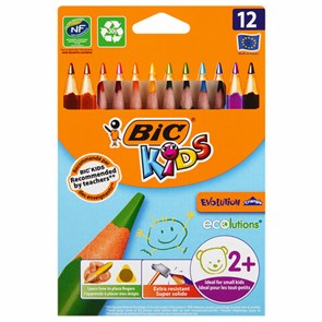 {{photo.Alt || photo.Description || 'Карандаши цветные утолщенные BIC "Kids Evolution Triangle", 12 цветов, трехгранные, грифель 4 мм, 8297356, 82973511'}}