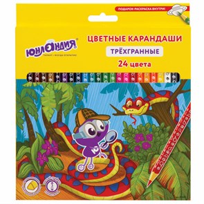 {{photo.Alt || photo.Description || 'Карандаши цветные ЮНЛАНДИЯ "ЮНЛАНДИК-ДЕТЕКТИВ", 24 цвета, с РАСКРАСКОЙ, трехгранные, грифель 3 мм, натуральное дерево, 181682'}}