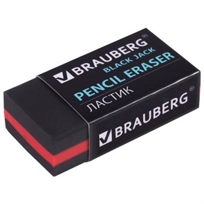 {{photo.Alt || photo.Description || 'Ластик BRAUBERG "BlackJack", 40х20х11 мм, черный, прямоугольный, картонный держатель, 222466'}}