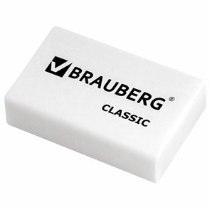 {{photo.Alt || photo.Description || 'Ластик BRAUBERG "Classic", 26х17х7 мм, белый, прямоугольный, 221033'}}
