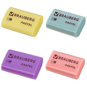 {{photo.Alt || photo.Description || 'Ластик BRAUBERG "Pastel", 37х24х11мм, ассорти пастельных цветов, экологичный ПВХ, 229582'}}