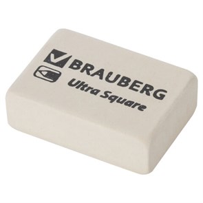 {{photo.Alt || photo.Description || 'Ластик BRAUBERG "Ultra Square", 26х18х8 мм, белый, натуральный каучук, 228707'}}