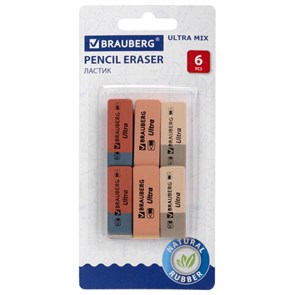 {{photo.Alt || photo.Description || 'Ластики BRAUBERG "Ultra Mix" 6 шт., размер ластика 41х14х8 мм, ассорти, натуральный каучук, 229602'}}