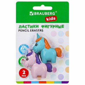 {{photo.Alt || photo.Description || 'Ластики фигурные BRAUBERG KIDS "Единороги", НАБОР 2 штуки, блистер, 271990'}}