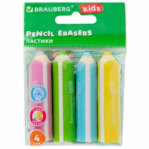 {{photo.Alt || photo.Description || 'Ластики фигурные BRAUBERG KIDS "Карандашики", НАБОР 4 ШТУКИ, пакет, 271996'}}