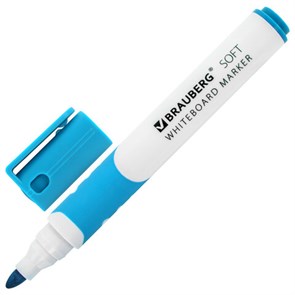 {{photo.Alt || photo.Description || 'Маркер стираемый для белой доски СВЕТЛО-ГОЛУБОЙ, BRAUBERG "SOFT", 5 мм, резиновая вставка, 152111'}}