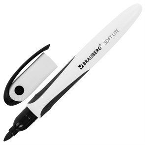 {{photo.Alt || photo.Description || 'Маркер стираемый для белой доски ЧЕРНЫЙ, BRAUBERG "SOFT LITE", 3 мм, резиновая вставка, 152103'}}