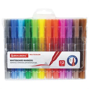 {{photo.Alt || photo.Description || 'Маркеры стираемые для белой доски НАБОР 12 ЦВЕТОВ, BRAUBERG "MULTICOLOR", 3 мм, 152121'}}