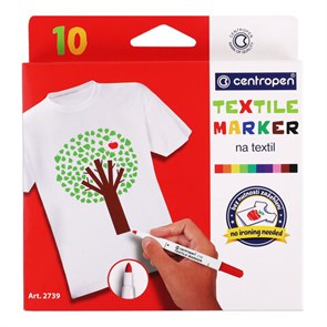 {{photo.Alt || photo.Description || 'Маркеры для ткани 10 ЦВЕТОВ CENTROPEN "Textile Marker", круглый наконечник, 1,8 мм, 2739/10, 5 2739 1001'}}