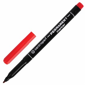 {{photo.Alt || photo.Description || 'Маркер перманентный CENTROPEN 2536, КРАСНЫЙ, тонкий наконечник, 1 мм, трехгранная зона захвата, 6 2536 0104'}}