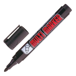 {{photo.Alt || photo.Description || 'Маркер перманентный CROWN "Multi Marker", ЧЕРНЫЙ, круглый наконечник, 3 мм, CPM-800'}}