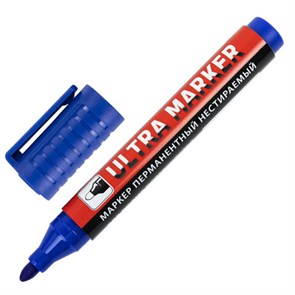 {{photo.Alt || photo.Description || 'Маркер перманентный ULTRA MARKER, СИНИЙ, 3,5 мм, с клипом, BRAUBERG, 152206'}}