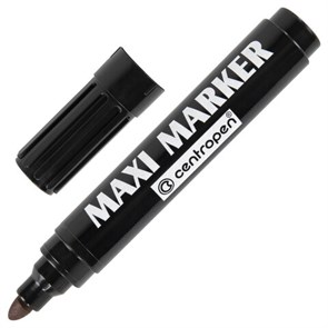 {{photo.Alt || photo.Description || 'Маркер перманентный универсальный ЧЕРНЫЙ CENTROPEN "Maxi Marker", 2-4 мм, 8936, 5 8936 0112'}}