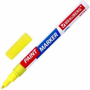 {{photo.Alt || photo.Description || 'Маркер-краска лаковый EXTRA (paint marker) 2 мм, ЖЕЛТЫЙ, УСИЛЕННАЯ НИТРО-ОСНОВА, BRAUBERG, 151973'}}