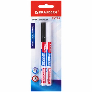 {{photo.Alt || photo.Description || 'Маркер-краска лаковый EXTRA (paint marker) 2 мм, НАБОР 2 цвета, БЕЛЫЙ/ЧЕРНЫЙ, УСИЛЕННАЯ НИТРО-ОСНОВА, BRAUBERG, 151993'}}